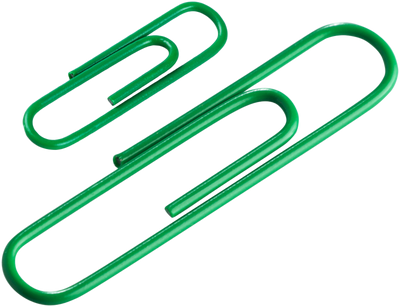 Green Standard & Jumbo Paper Clips Assortment Pack - 1 Pack Each (175 Clips Total)