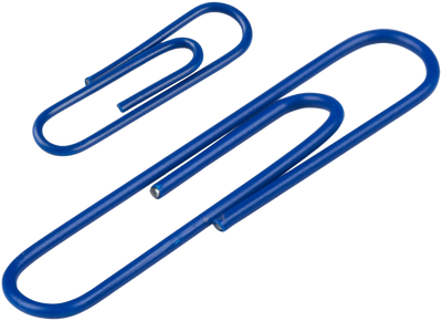Dark Blue Standard & Jumbo Paper Clips Assortment Pack - 1 Pack Each (175 Clips Total)
