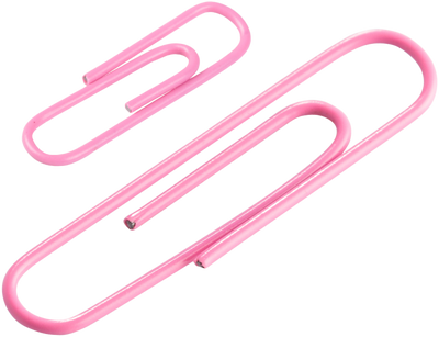 Pink Standard & Jumbo Paper Clips Assortment Pack - 1 Pack Each (175 Clips Total)