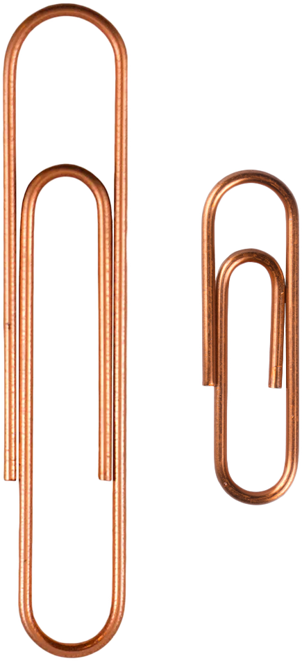 Rose Gold Standard & Jumbo Paper Clips Assortment Pack - 1 Pack Each (175 Clips Total)