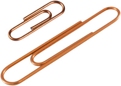 Rose Gold Standard & Jumbo Paper Clips Assortment Pack - 1 Pack Each (175 Clips Total)