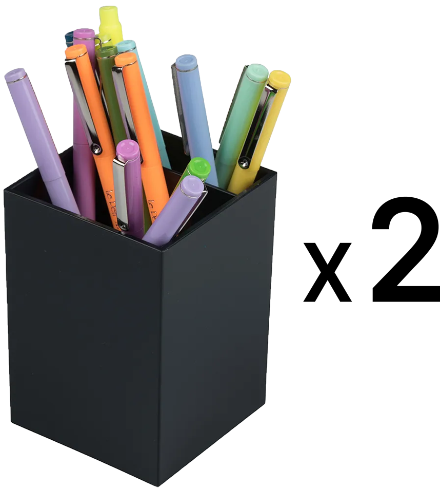 Black Pen Holders - Pack of 2