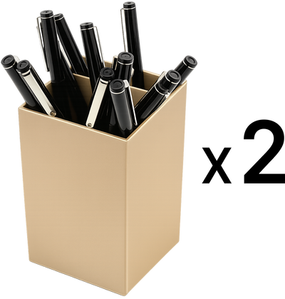 Gold Pen Holders - Pack of 2
