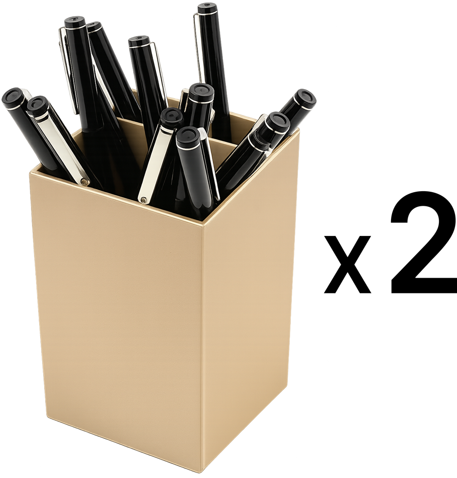 Gold Pen Holders - Pack of 2