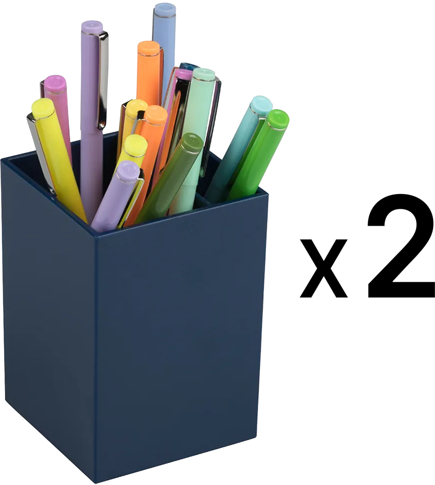 Navy Blue Pen Holders - Pack of 2