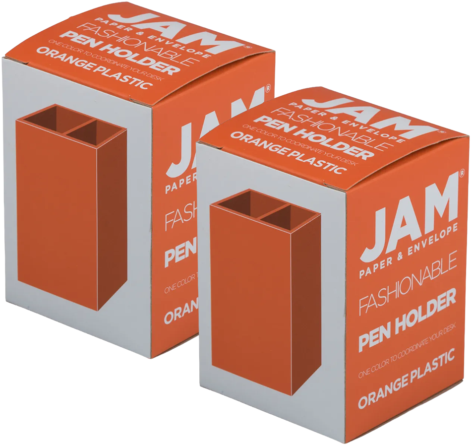 Orange Pen Holders - Pack of 2