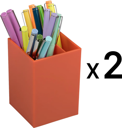 Orange Pen Holders - Pack of 2