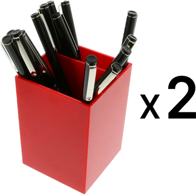 Red Pen Holders - Pack of 2