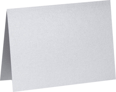 Silver Metallic 100lb A6 Foldover Cards (4 5/8 x 6 1/4)