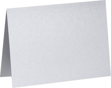 Silver Metallic 100lb A6 Foldover Cards (4 5/8 x 6 1/4)