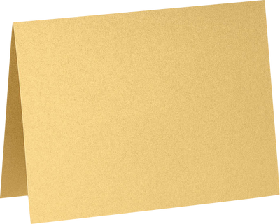 Gold Metallic 100lb A2 Foldover Cards (4 1/4 x 5 1/2)