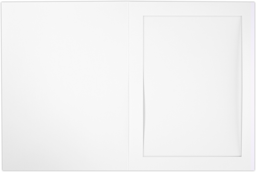 6 x 8 Portrait Photo Holder - White Linen