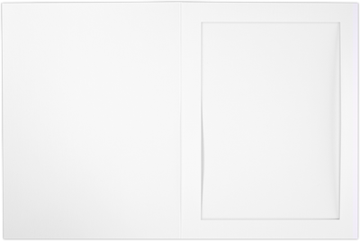 6 x 8 Portrait Photo Holder - White Linen
