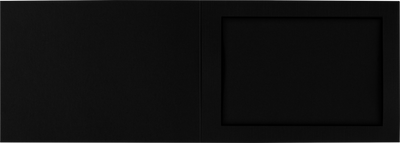 5 x 7 Landscape Photo Holder - Black Linen