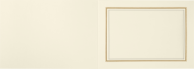 Natural Linen with Gold Foil 5 x 7 Landscape Photo Holder