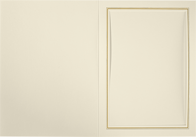 Natural Linen with Gold Foil 5 x 7 Portrait Photo Holder