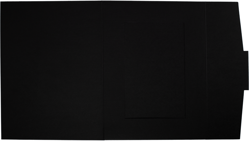 Black Linen 4 x 6 Fold-Over Easel Photo Frame