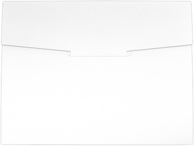 Bright White Linen 4 x 6 Fold-Over Easel Photo Frame
