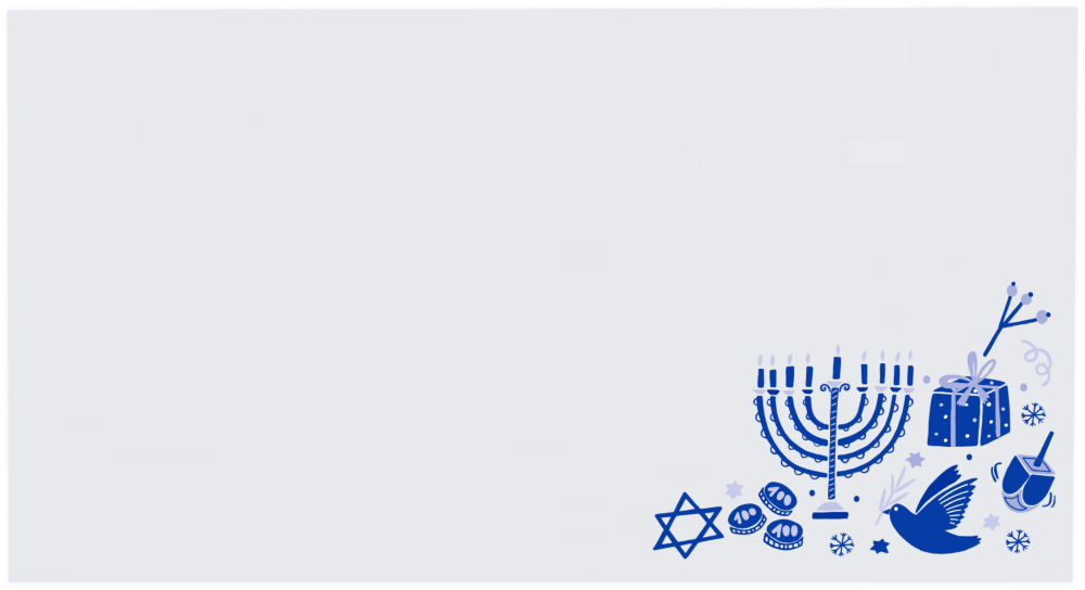 Hanukkah 28lb Photo Greeting Invitation Envelopes (4 3/8 x 8 1/4) with Peel & Seal