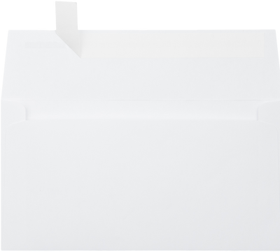 White 28lb Photo Greeting Invitation Envelopes (4 3/8 x 8 1/4) with Peel & Seal