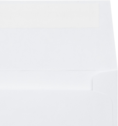 White 28lb Photo Greeting Invitation Envelopes (4 3/8 x 8 1/4) with Peel & Seal