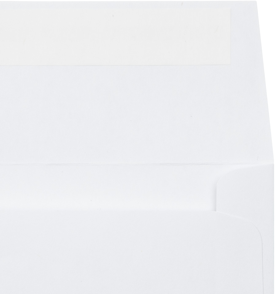 White 28lb Photo Greeting Invitation Envelopes (4 3/8 x 8 1/4) with Peel & Seal