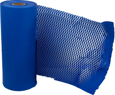 Blue Honeycomb Packing Paper Roll - 321 Sq Ft