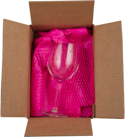 Hot Pink Fuchsia Honeycomb Packing Paper Roll - 321 Sq Ft