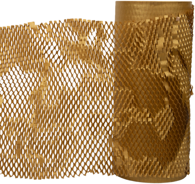 Gold Honeycomb Packing Paper Roll - 321 Sq Ft
