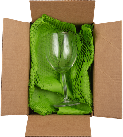 Emerald Green Honeycomb Packing Paper Roll - 321 Sq Ft
