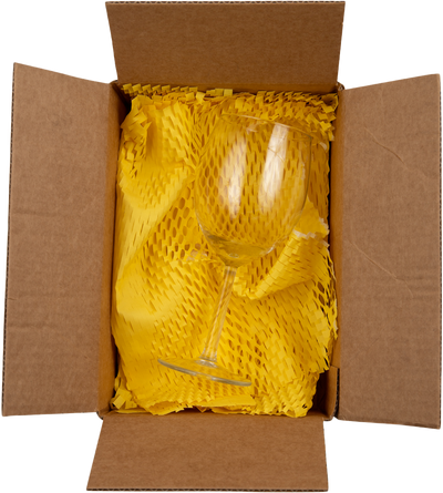 Lemon Yellow Honeycomb Packing Paper Roll - 321 Sq Ft