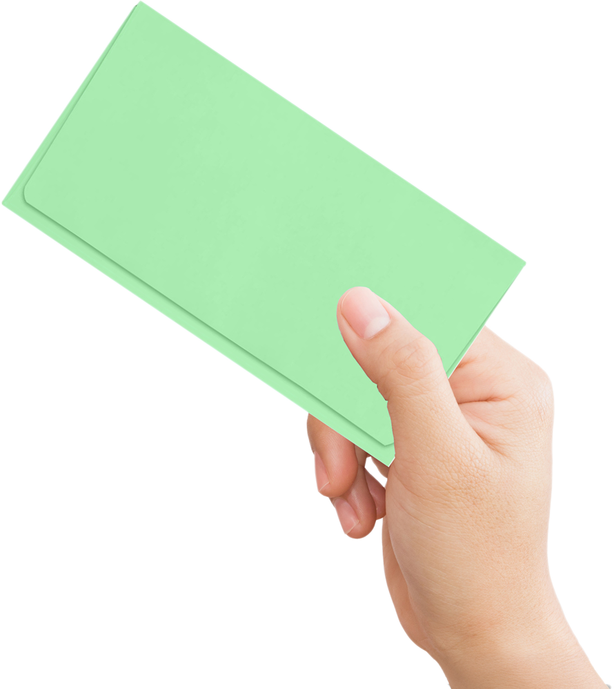 Pastel Green 24lb Remittance Envelopes (3 5/8 x 6 1/2 Closed)