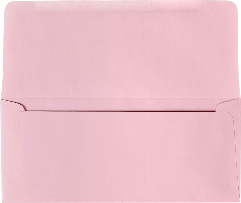 Pastel Pink 24lb Remittance Envelopes (3 7/8 x 8 7/8 Closed)