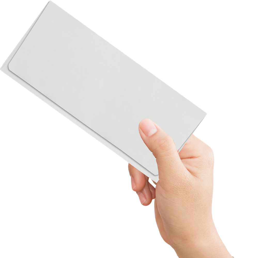 Pastel Gray 24lb Remittance Envelopes (3 7/8 x 8 7/8 Closed)