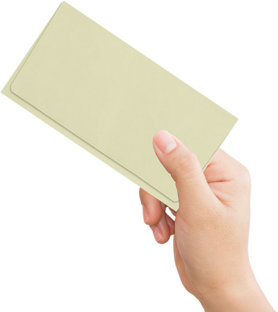 Pastel Natural Cream 24lb Remittance Envelopes (3 1/2 x 6 Closed)