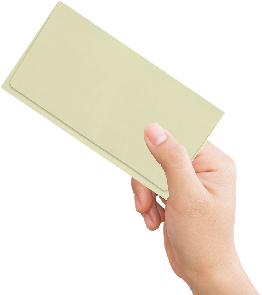 Pastel Natural Cream 24lb Remittance Envelopes (3 1/2 x 6 Closed)