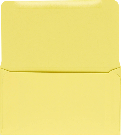 Pastel Canary Yellow 24lb Remittance Envelopes (3 1/2 x 6 Closed)
