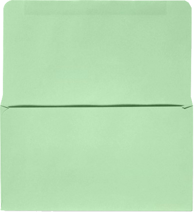 Pastel Green 24lb Remittance Envelopes (3 1/2 x 6 Closed)