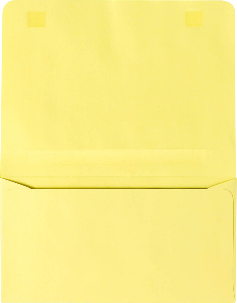 Pastel Canary Yellow 24lb 2-Way Remittance Envelopes (4 1/4 x 6 1/2 Closed)