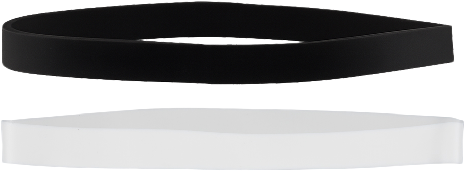 Black & White Size 107 Rubber Bands - 2 Packs of 50