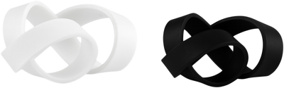 Black & White Size 64 Rubber Bands - 2 Packs of 100