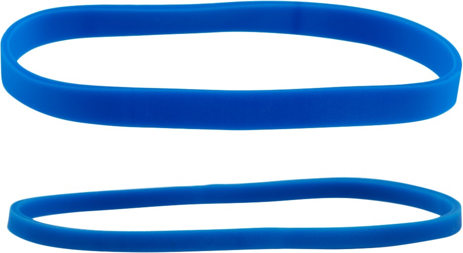 Blue Size 33 & 64 Rubber Bands - 2 Packs of 100