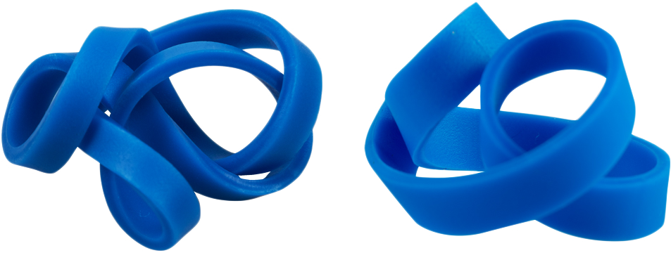Blue Size 33 & 64 Rubber Bands - 2 Packs of 100
