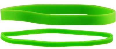 Green Size 33 & 64 Rubber Bands - 2 Packs of 100