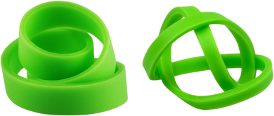 Green Size 33 & 64 Rubber Bands - 2 Packs of 100