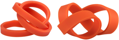 Orange Size 33 & 64 Rubber Bands - 2 Packs of 100
