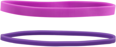 Purple Size 33 & 64 Rubber Bands - 2 Packs of 100