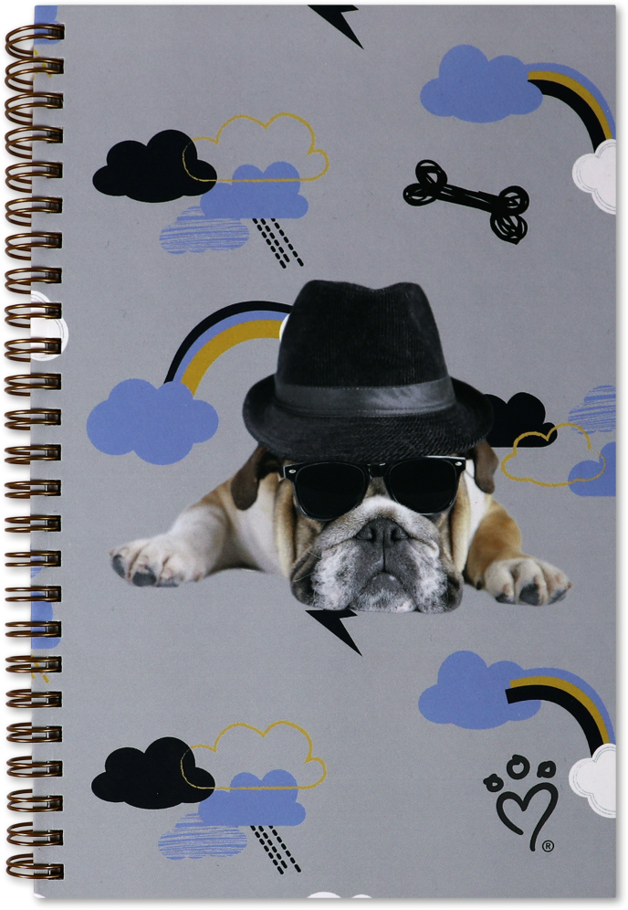 Rachael Hale Dog 5 1/2 x 8 1/2 Spiral Notebooks