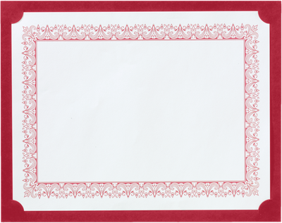 Garnet Dark Red 9 1/2 x 12 Single Certificate Holders
