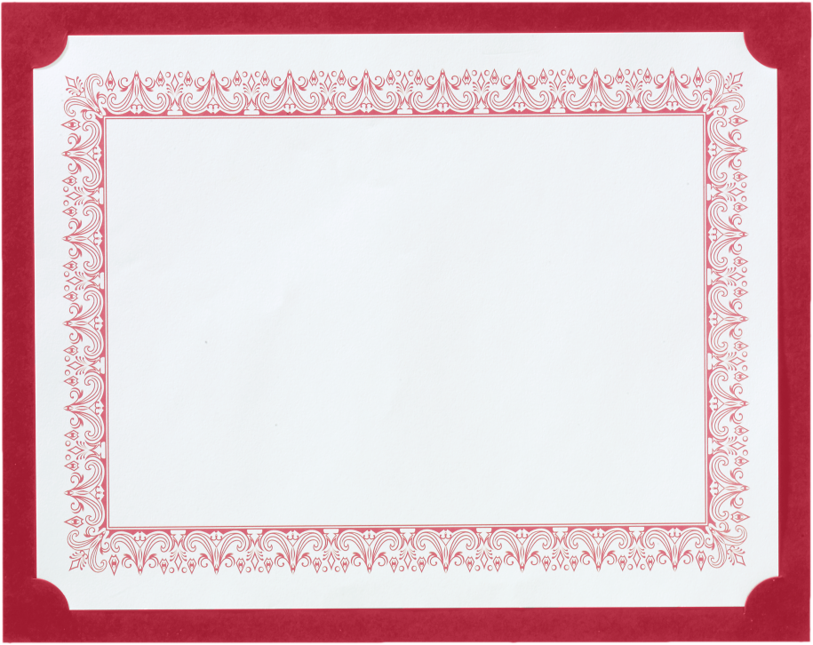 Garnet Dark Red 9 1/2 x 12 Single Certificate Holders